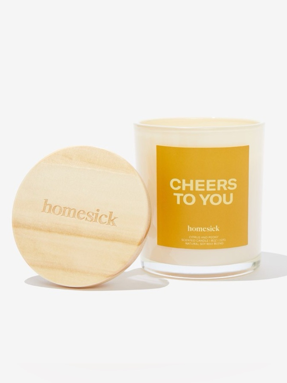 Homesick Cheers to You Candle 8oz